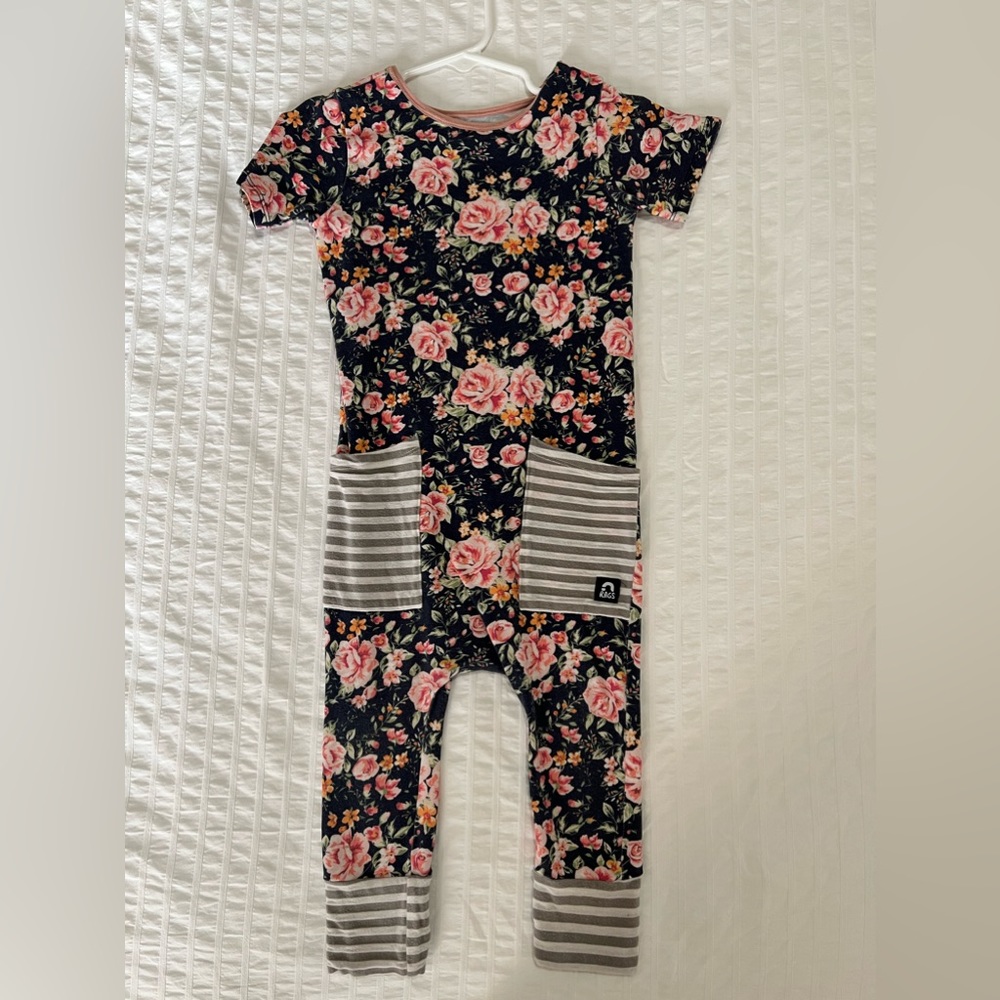 Rags short sleeve romper